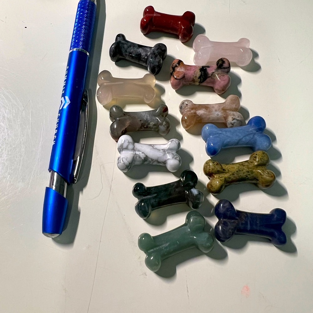 Semi Precious Stone Bones
